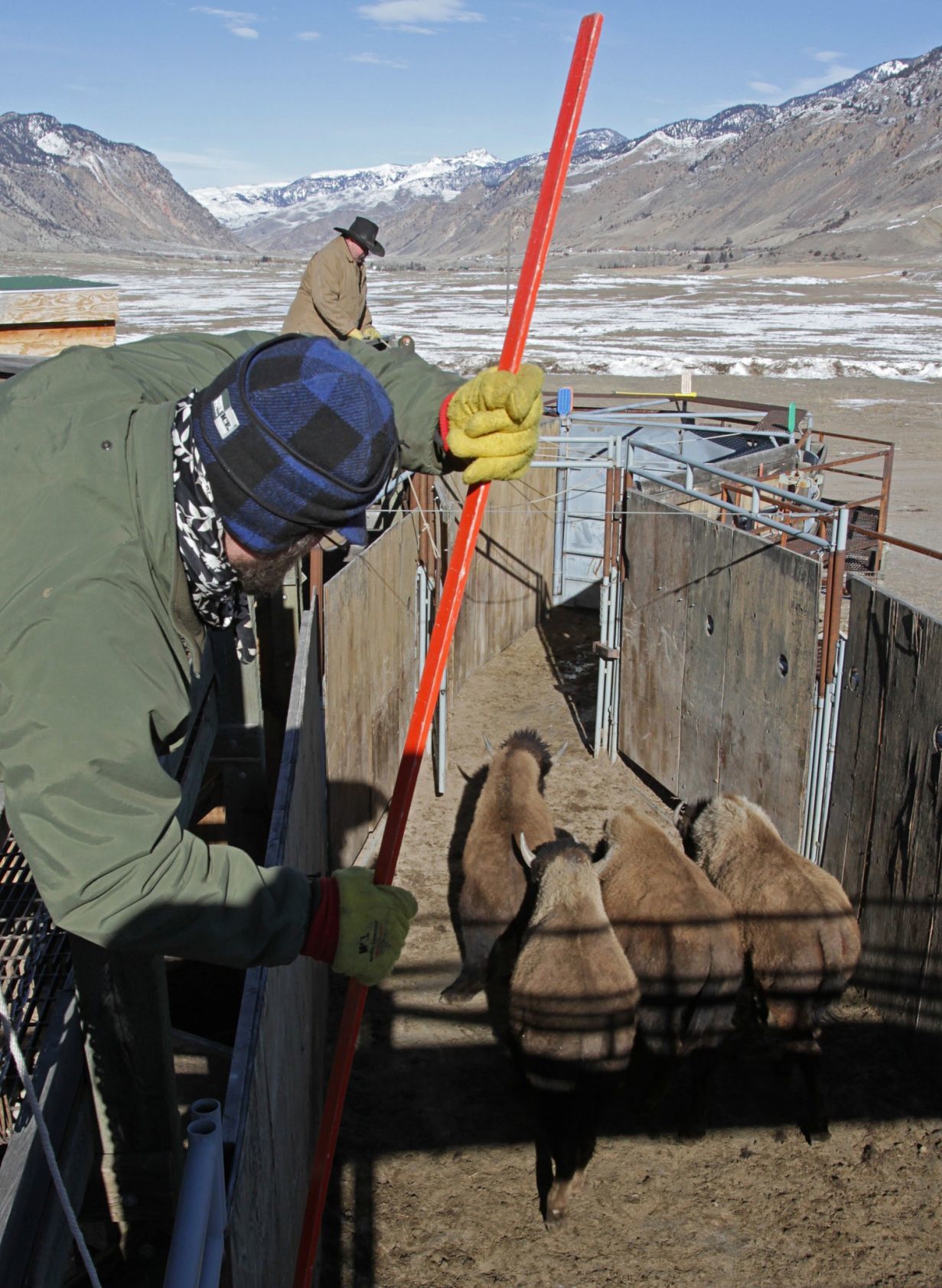 Inside the chutes